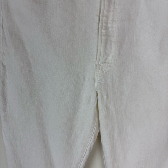 MOTHER The Hustler Ankle Fray Jeans White Size 30 - Picture 4 of 13